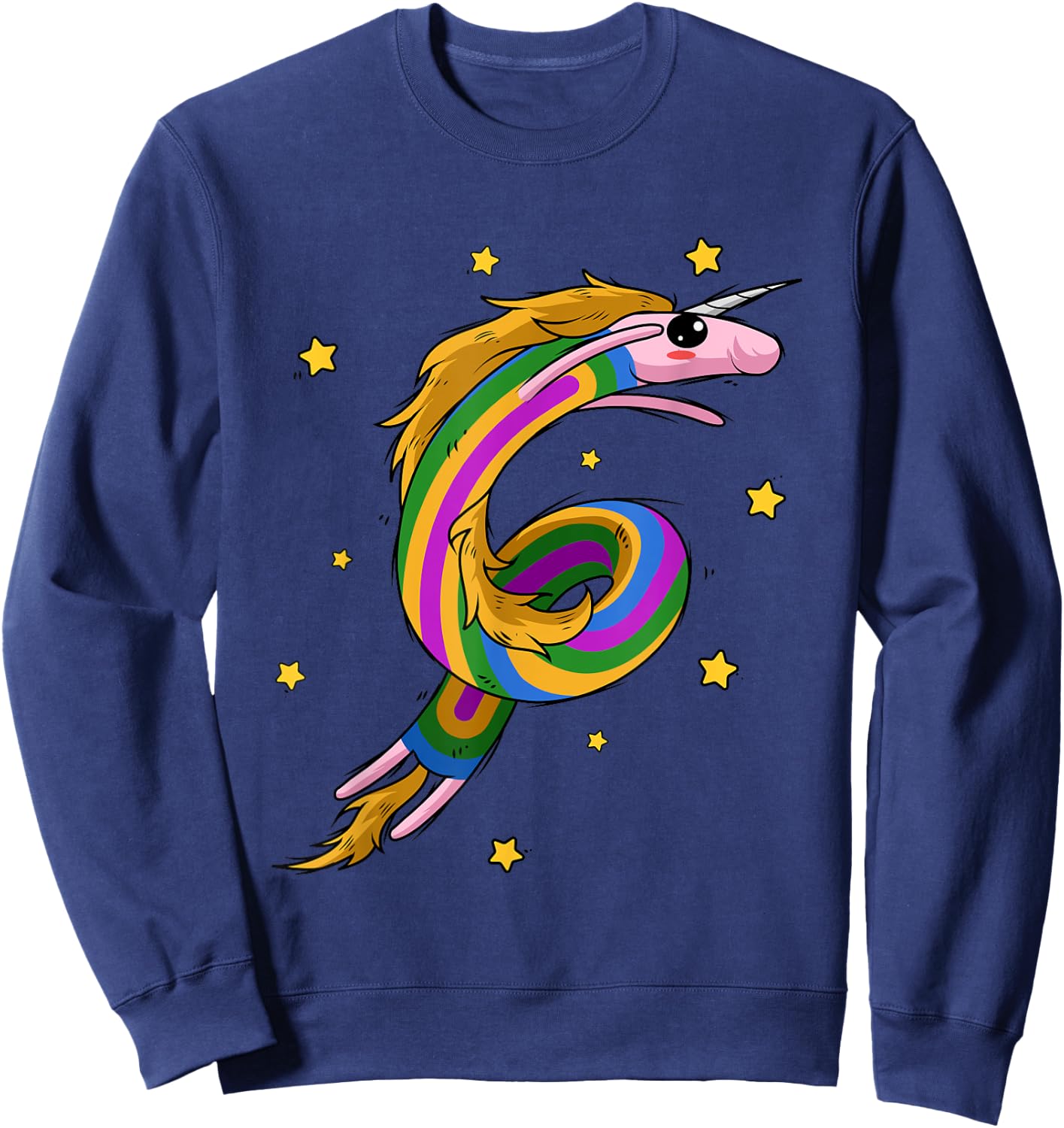 Unicorn - Rainbow Unicorn Lover Sweatshirt - Sweatshirt | Navy