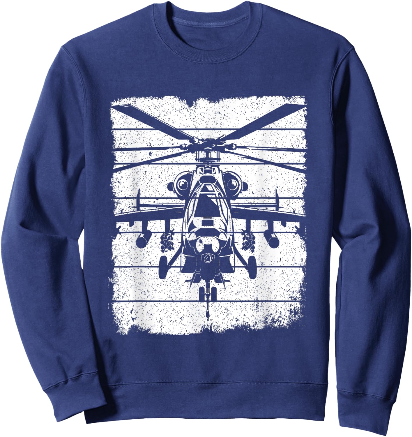 Fighter Helicopter Sweatshirt - Sweatshirt | Navy