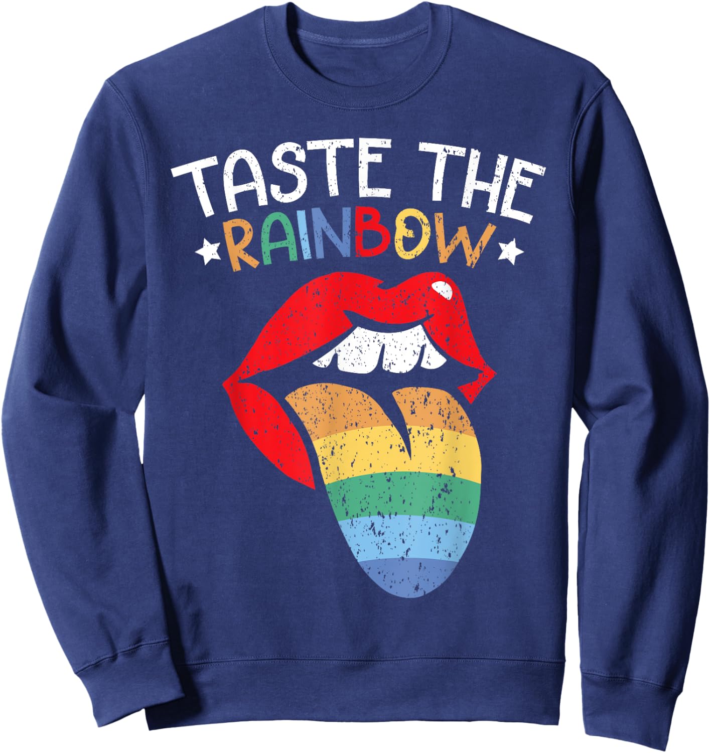 Taste The Rainbow Lover Rainbow Whisperer Sweatshirt - Sweatshirt | Navy