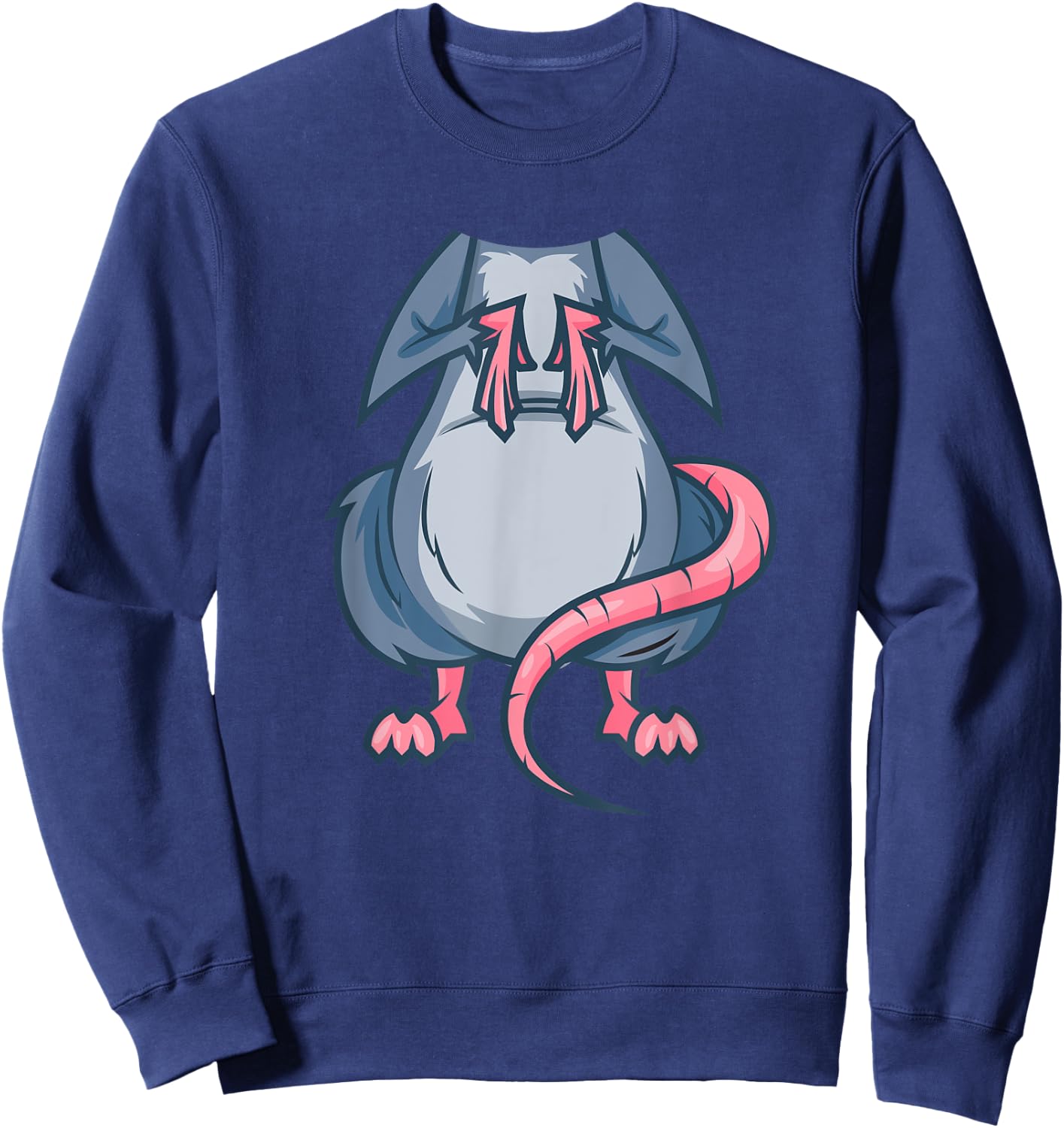 Mouse Costume Halloween Easy Rat Cosplay Last Minute Outfit Sweatshirt - Sweatshirt | Navy