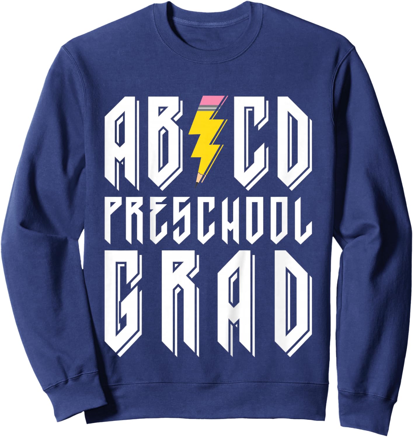 ABCD Rockstar Pre-K Grad 2026 Preschool Graduation 2026 2027 Sweatshirt - Sweatshirt | Navy