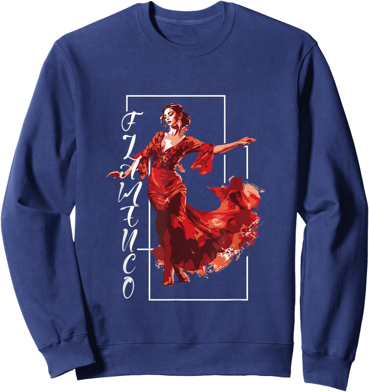 Flamenco | Spanish Flamenco Dancer | Spain Dance Sweatshirt - Sweatshirt | Navy