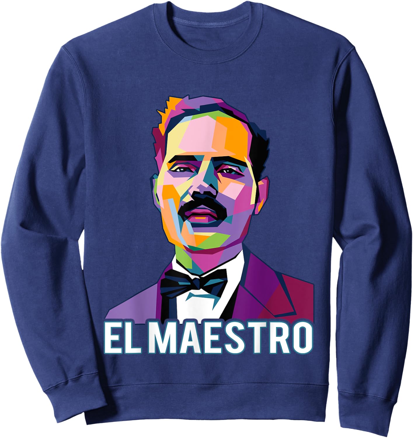 Pedro Albizu Campos Puerto Rico El Maestro Resiste Pop Art Sweatshirt - Sweatshirt | Navy
