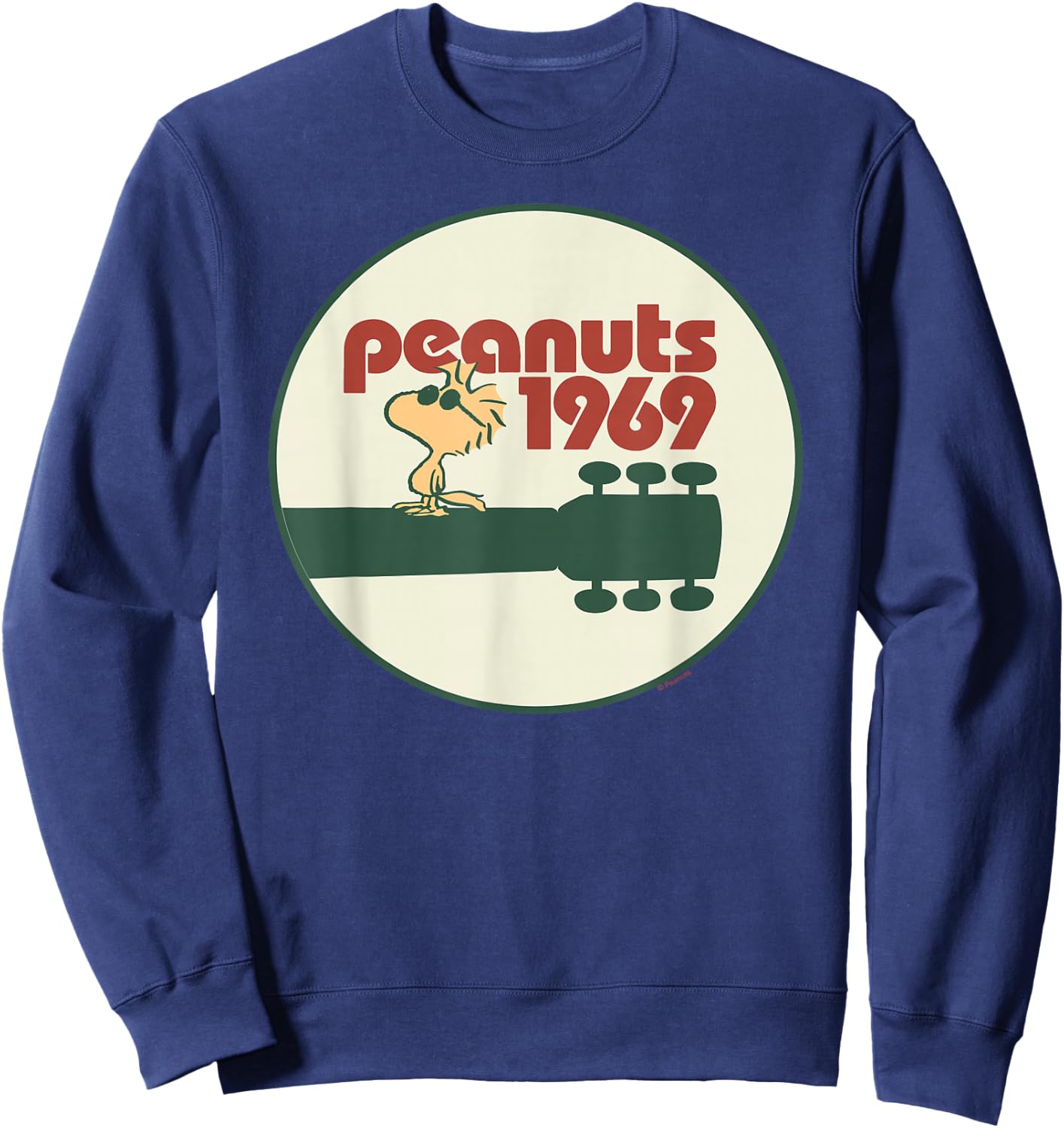 Peanuts Woodstock 1969 - Black, Small, , Short Sleeve, , Classic Fit, Cotton, Machine Wash Sweatshirt - Sweatshirt | Navy