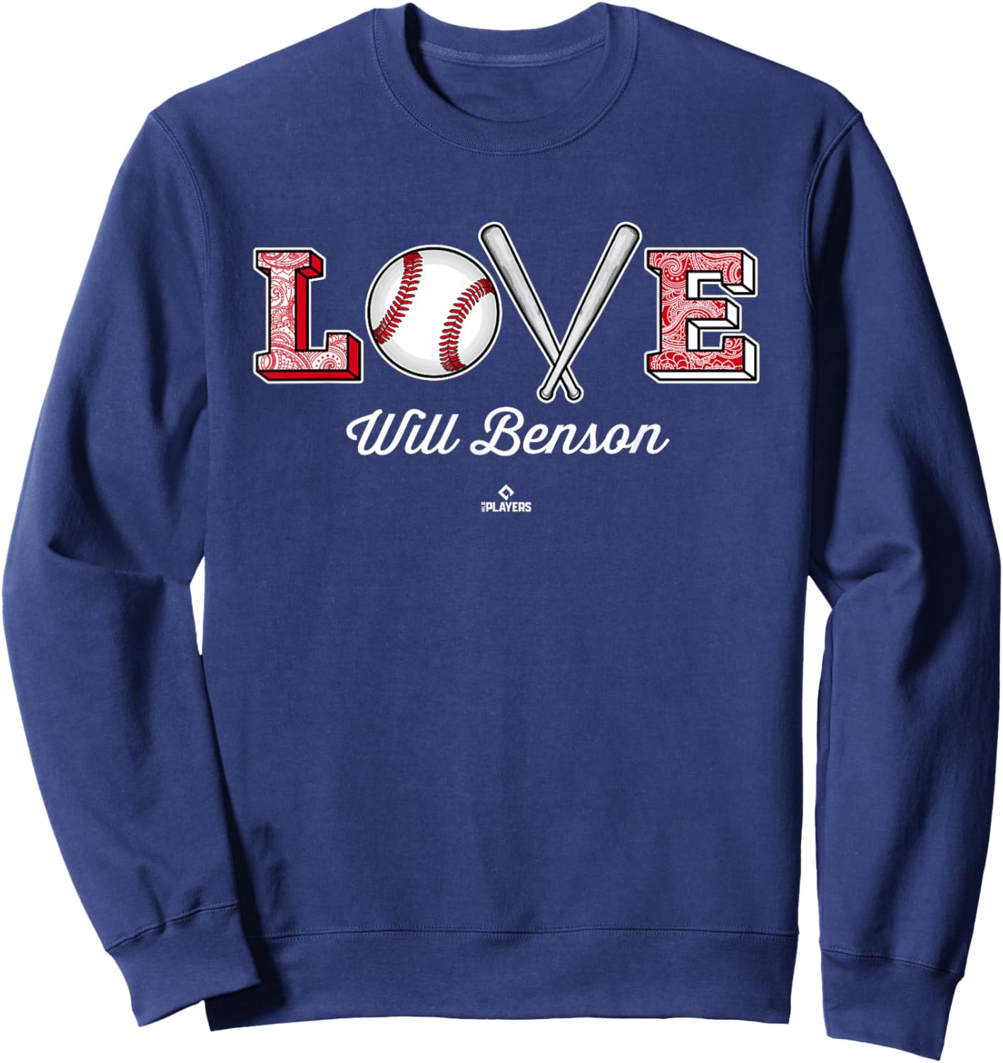 Love Will Benson Cincinnati MLBPA Sweatshirt - Sweatshirt | Navy