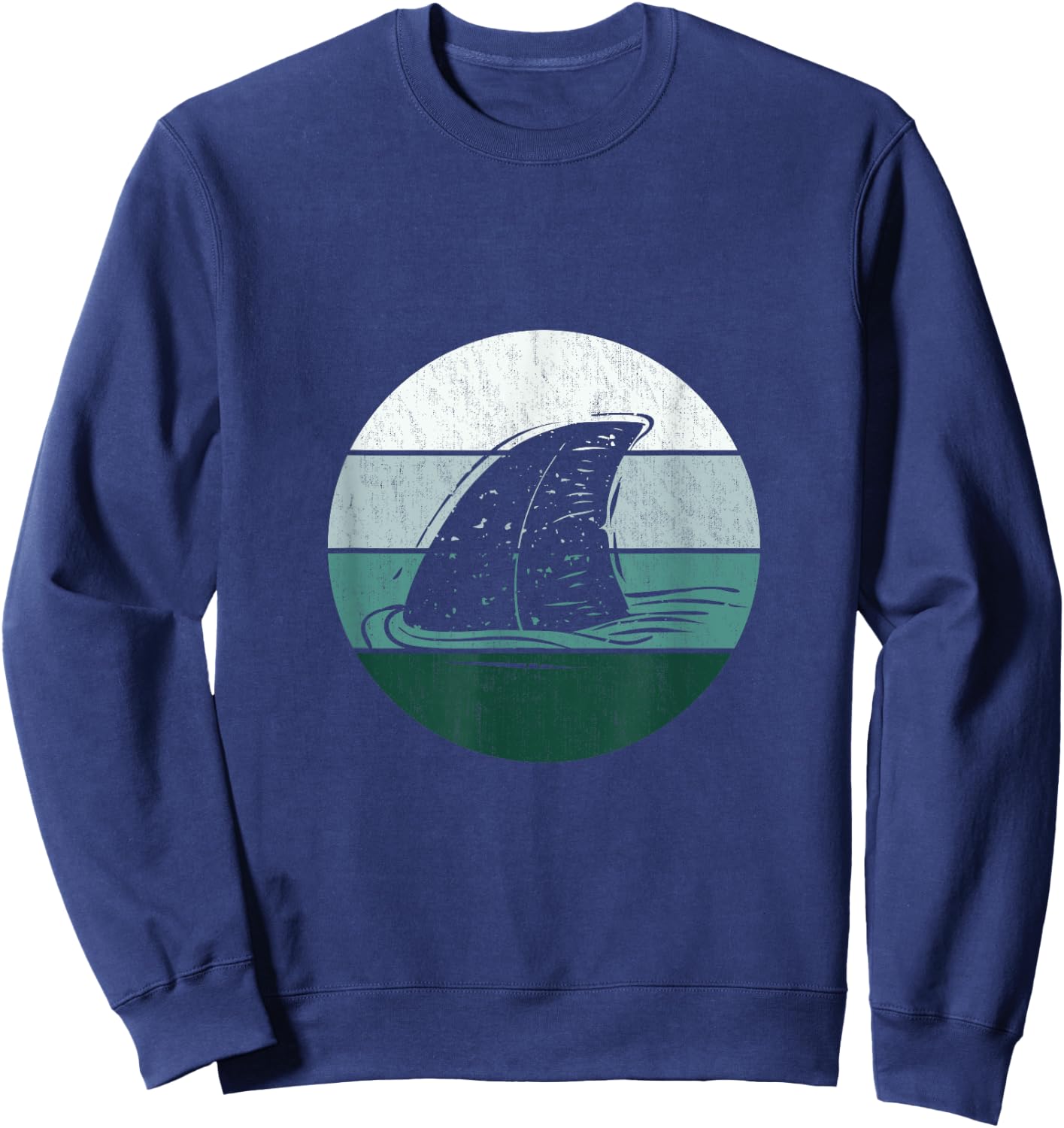 Retro Shark Sweatshirt - Sweatshirt | Navy
