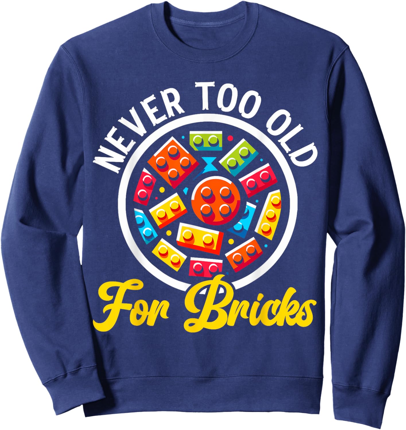 Master Builder Brick Block Building Play Toys Sweatshirt - Sweatshirt | Navy