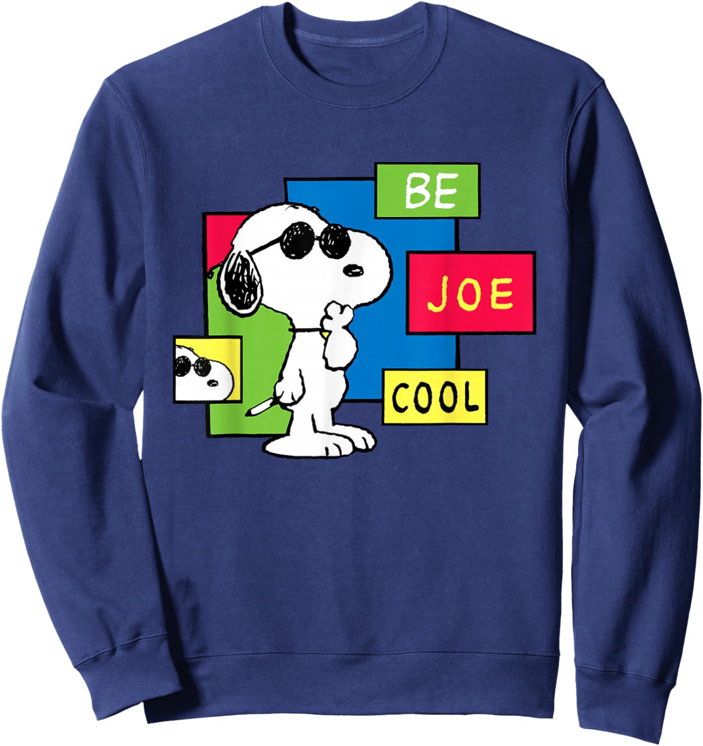 Peanuts Be Joe Cool Snoopy Sweatshirt - Sweatshirt | Navy