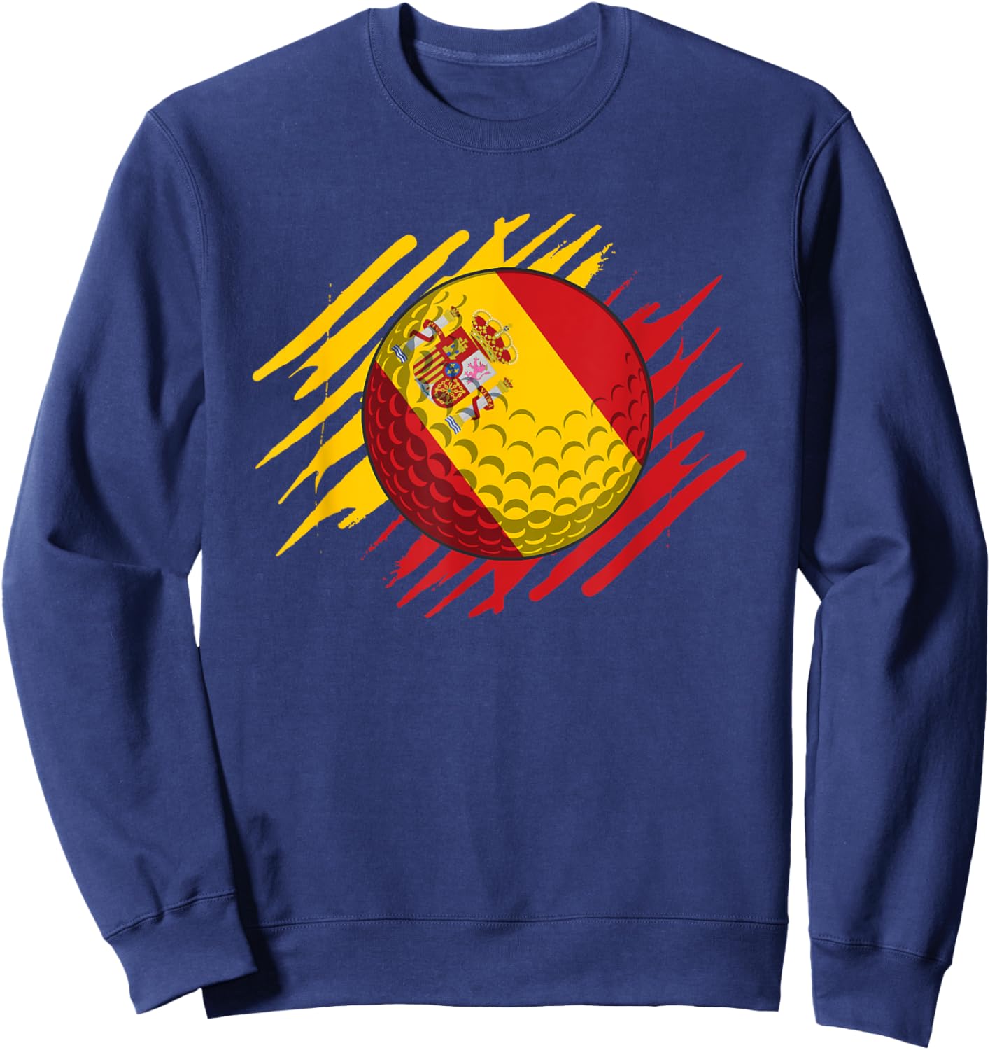 Golf Ball With The Flag Of Spain Sweatshirt - Sweatshirt | Navy