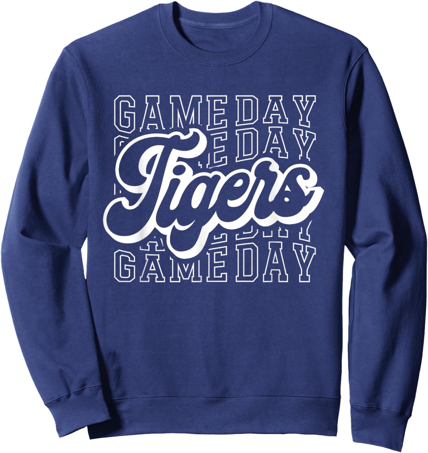 Tigers Sports Mascot - For Tigers Team Football Baseball Sweatshirt - Sweatshirt | Navy