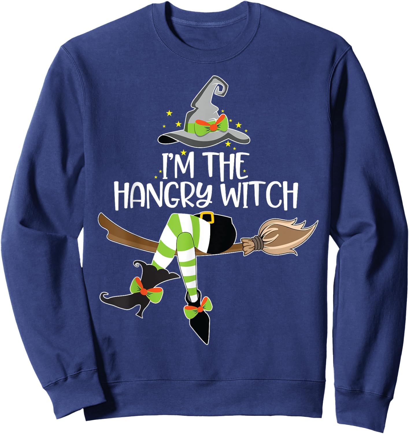 Im the Hangry Witch Halloween Matching Group Costume Sweatshirt - Sweatshirt | Navy