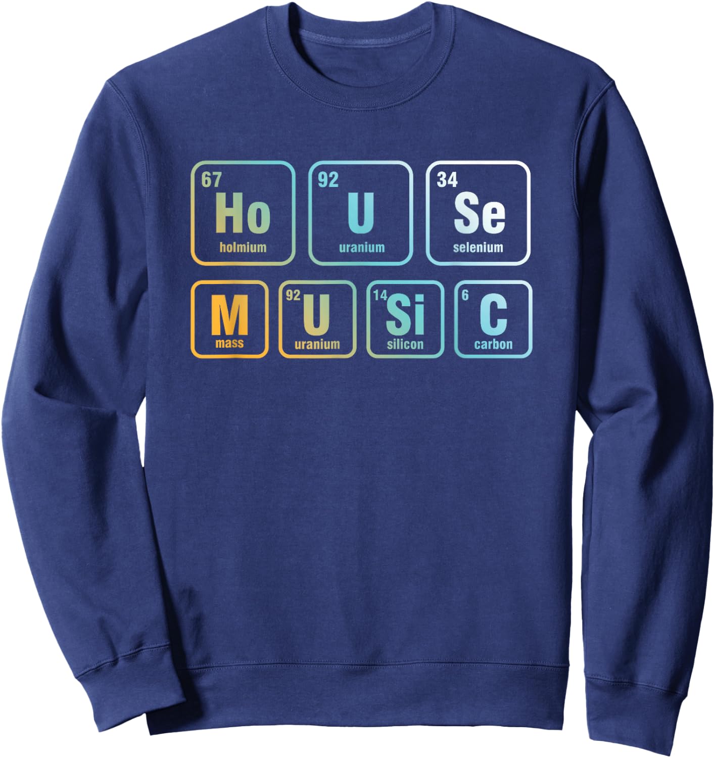 Disc Jockey DJ House Music Relaxing Electronic music Sweatshirt - Sweatshirt | Navy