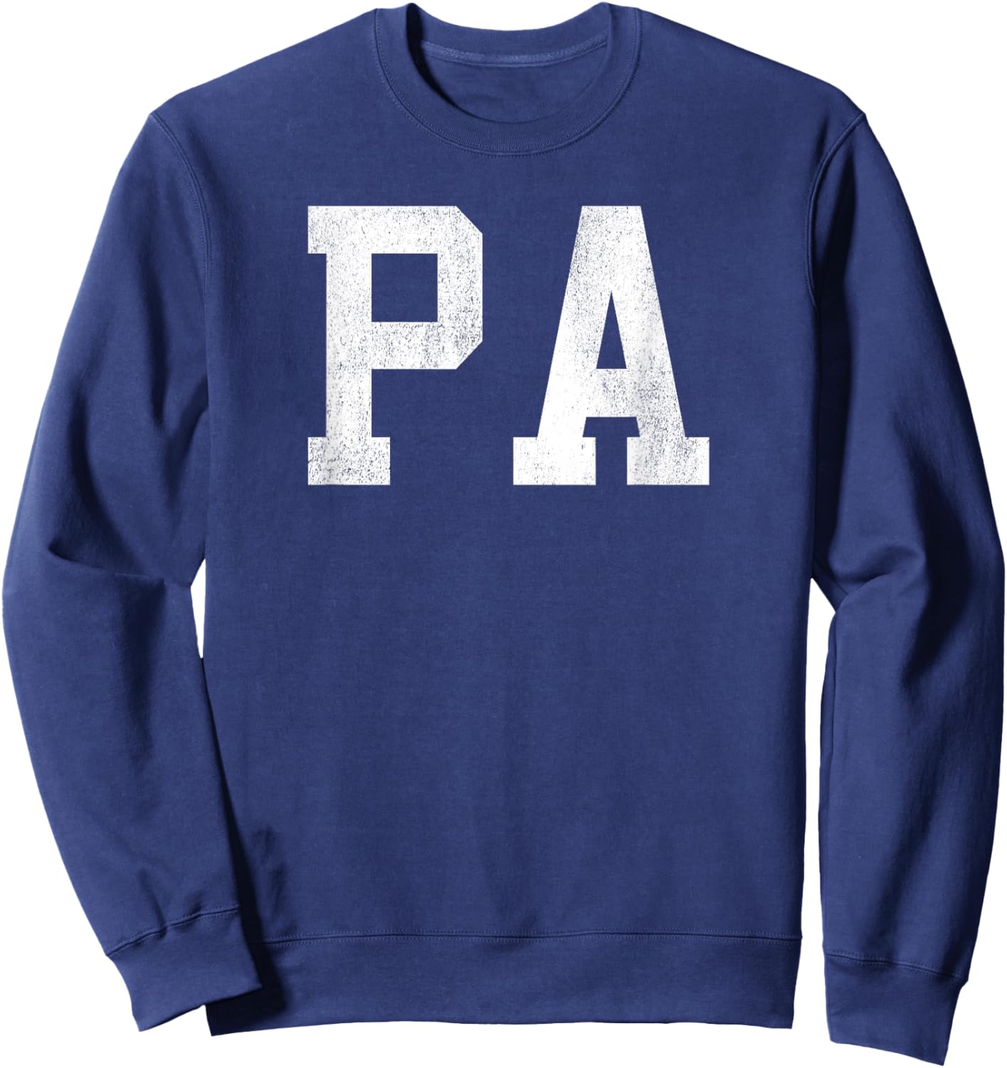 Pa - Classic Bold Font Father's Day Pa Sweatshirt - Sweatshirt | Navy