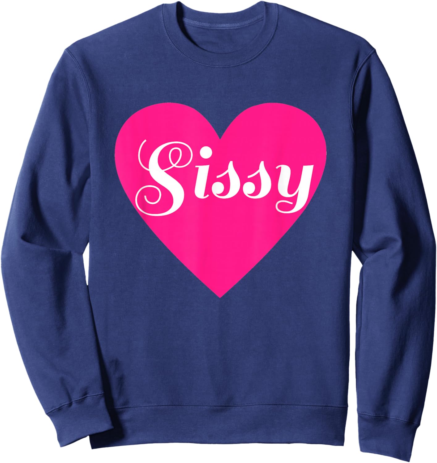 Sissy Love Heart Sissification Femdom Femboy Maid Sweatshirt - Sweatshirt | Navy