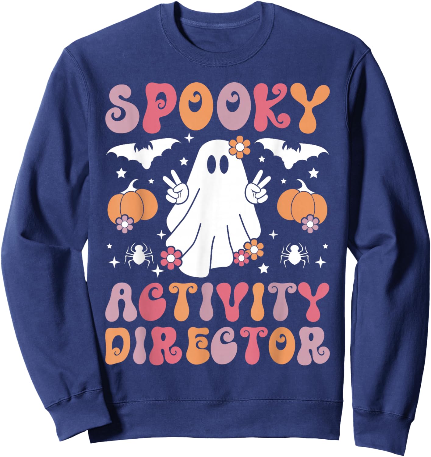 Spooky Activity Director Halloween Activity Coordinator Sweatshirt - Sweatshirt | Navy