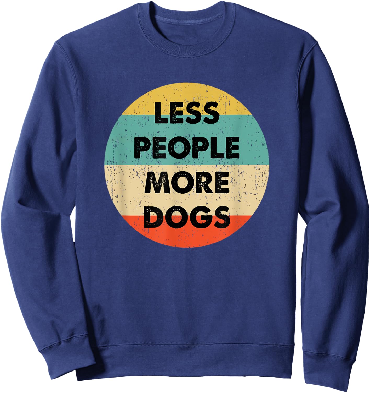 Less People More Dogs Sweatshirt - Sweatshirt | Navy