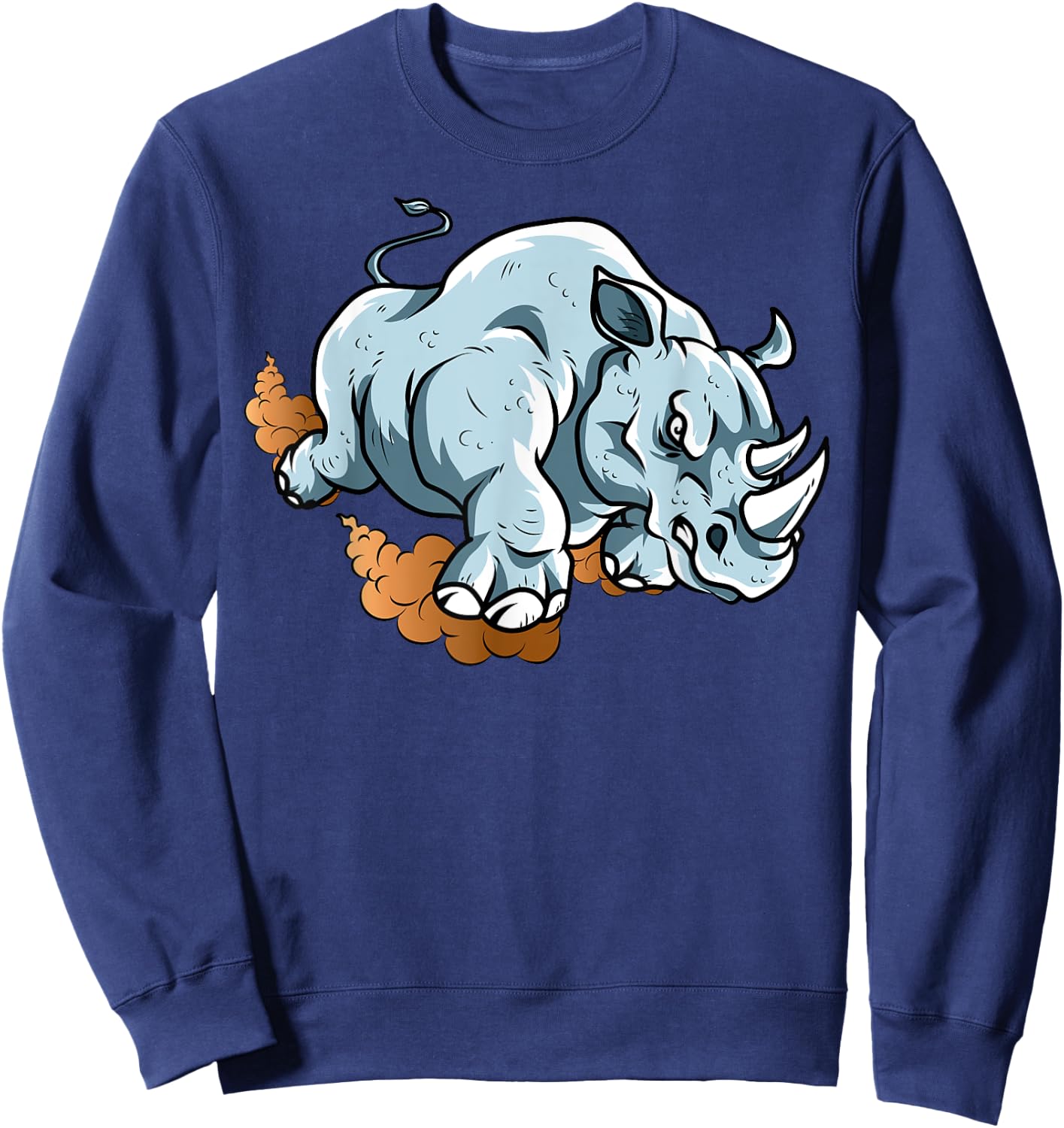 Rhino Lover Rhinoceros African Animal Safari Horn Wildlife Sweatshirt - Sweatshirt | Navy