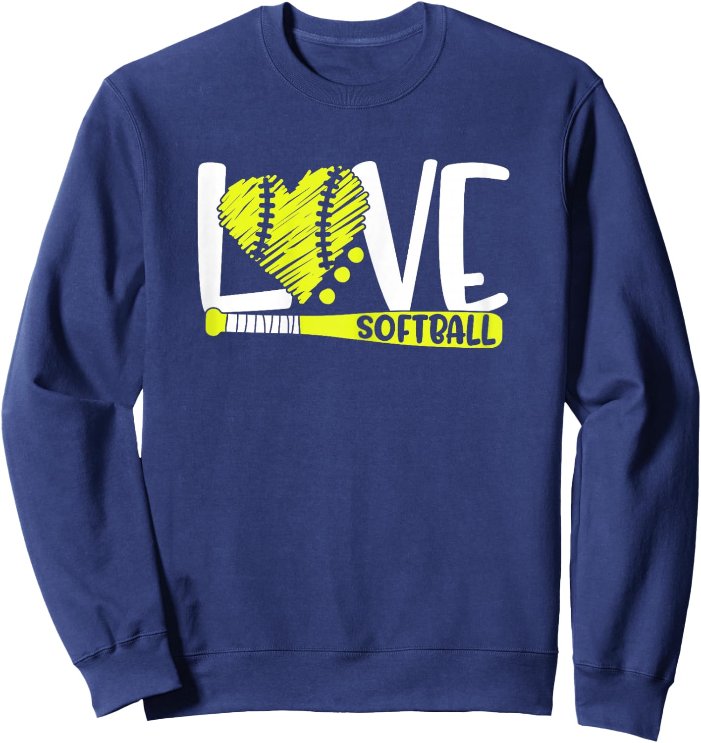 Softball Graphic Saying for Teen Girls and Women Sweatshirt - Sweatshirt | Navy