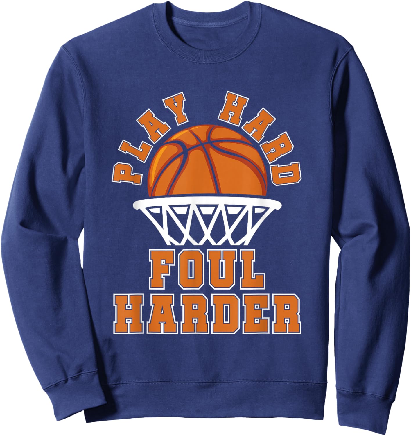 Bball Hoops Player - Streetball Basketball Fouls Sweatshirt - Sweatshirt | Navy
