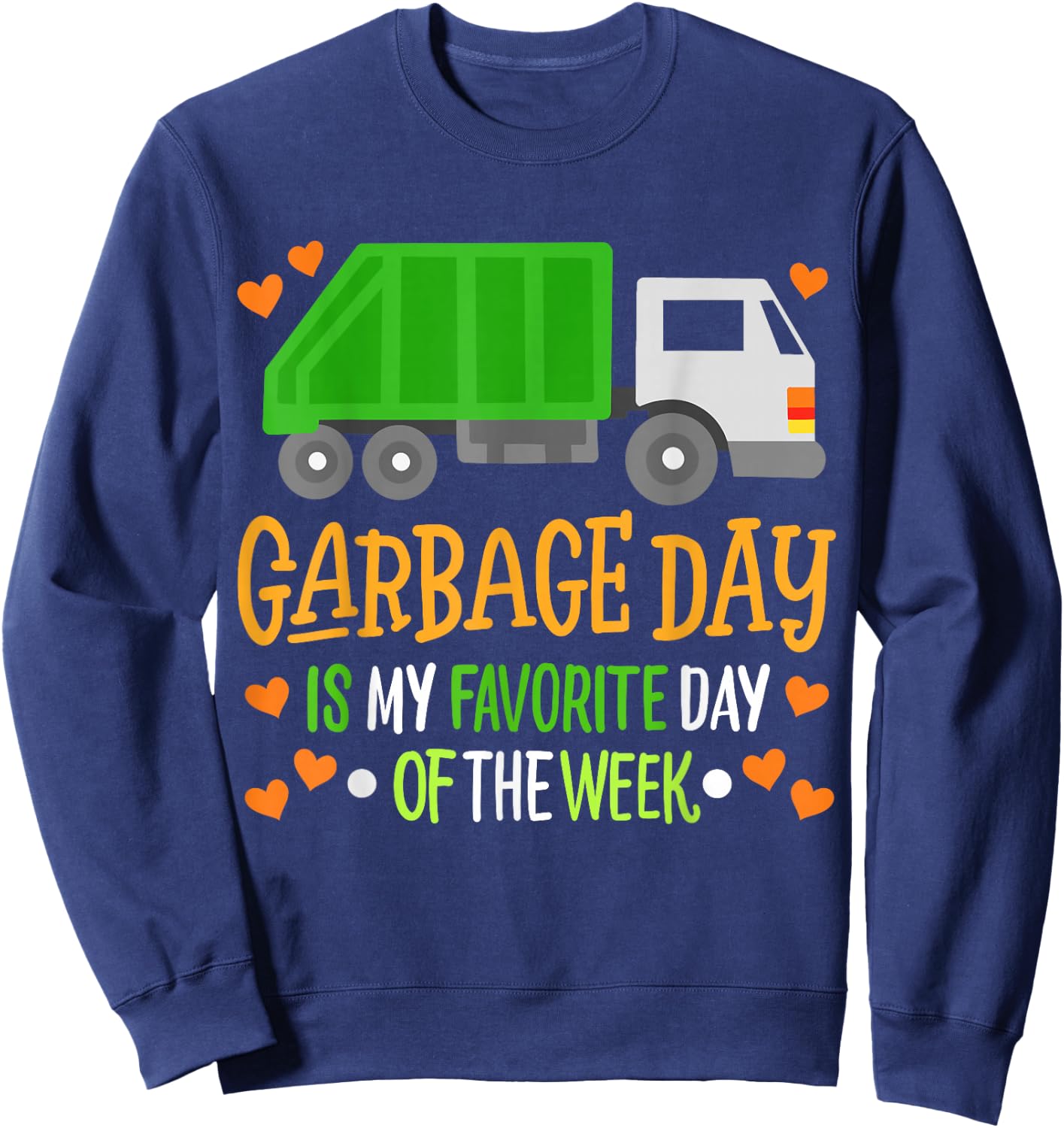 Garbage Truck Sweatshirt - Sweatshirt | Navy