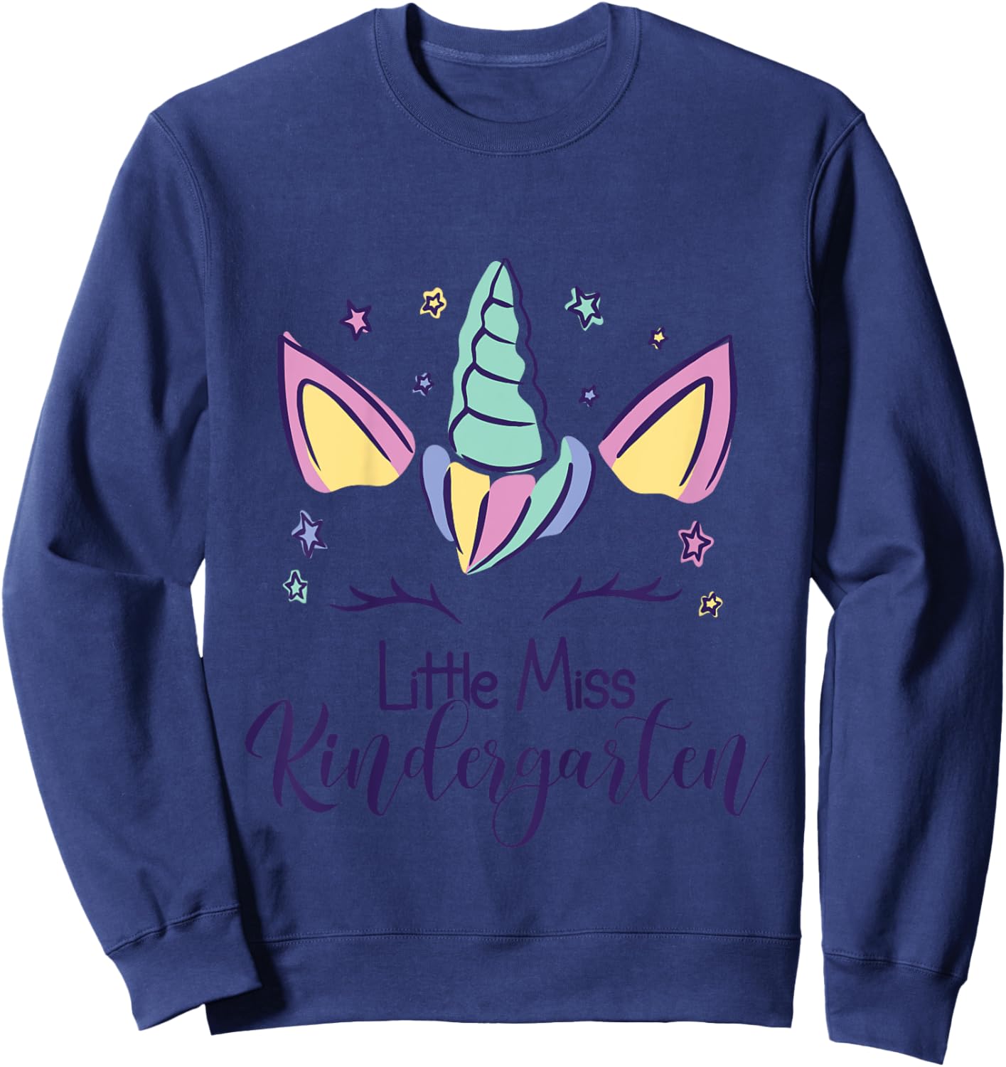 Kindergarten Girl First Day Little Miss Kindergarten 2025 Sweatshirt - Sweatshirt | Navy