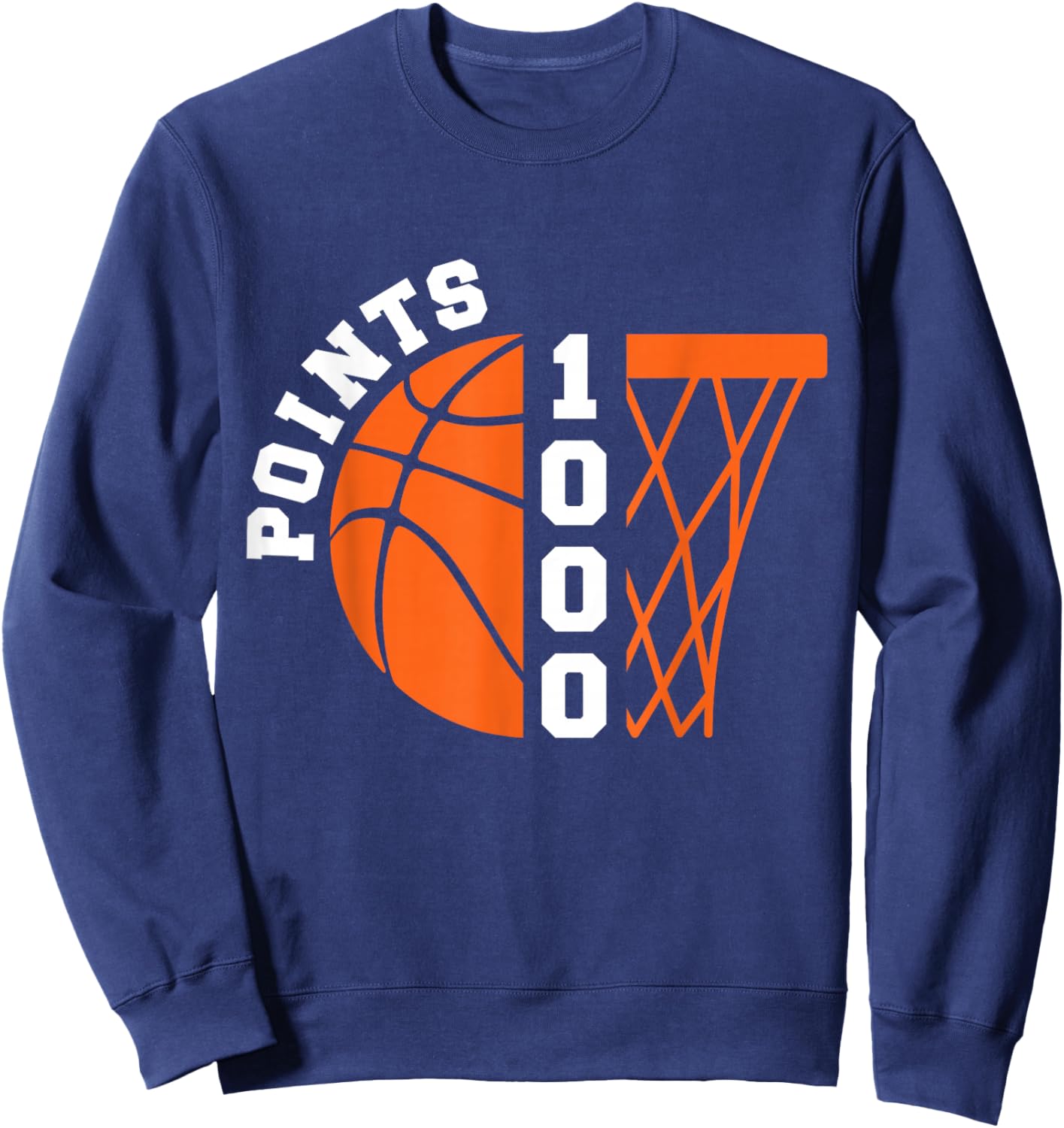 1000 Points Basketball Scorer High School Basketball Boys Sweatshirt - Sweatshirt | Navy
