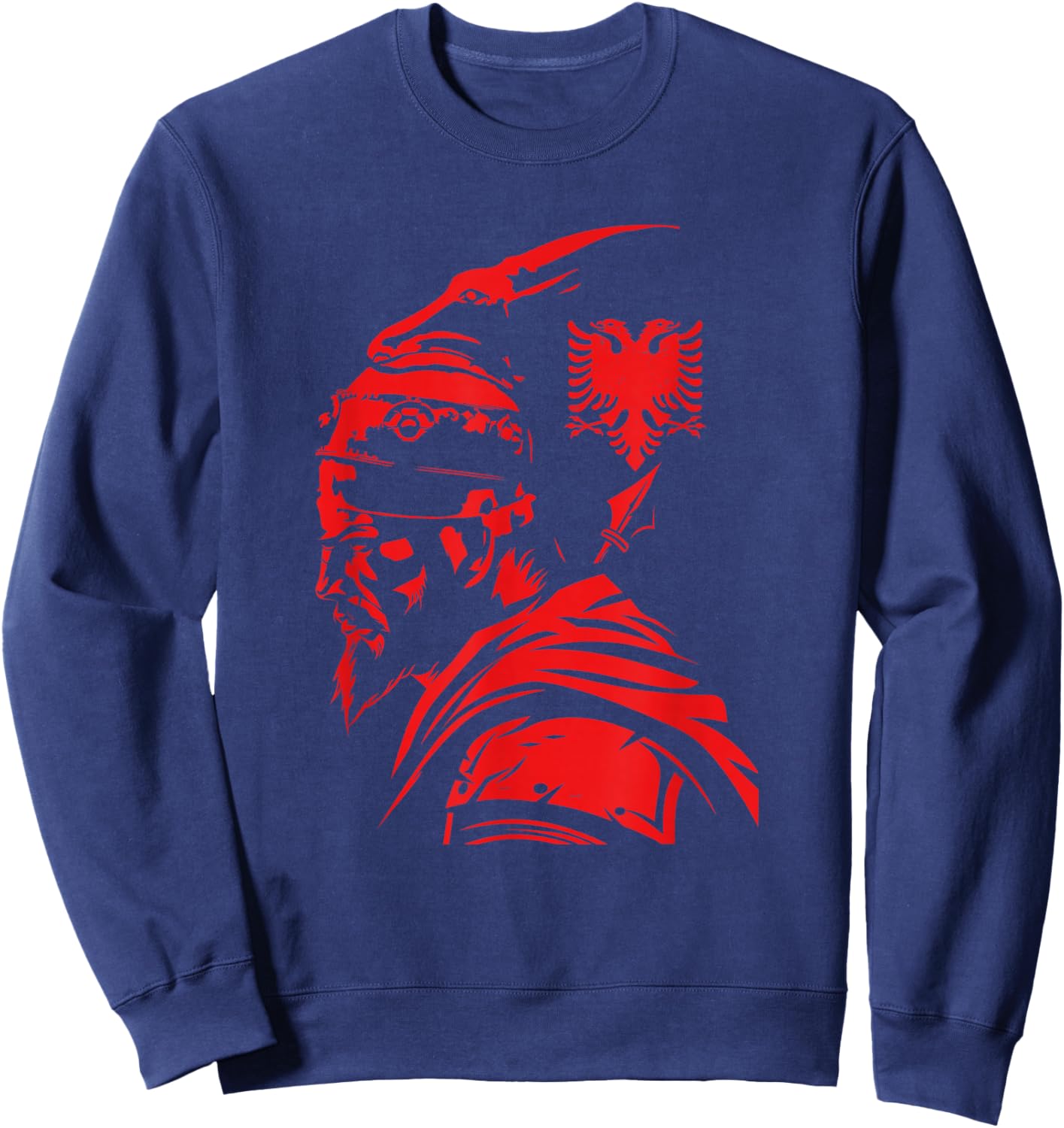 Skanderbeg Albania and Kosovo flag for a proud Albanian Sweatshirt - Sweatshirt | Navy