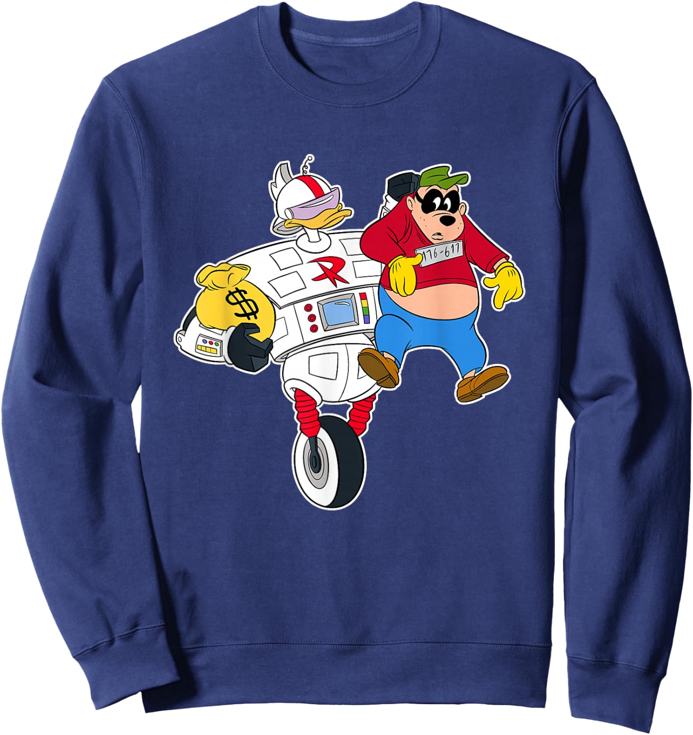Disney Gizmoduck and Beagle Boy DuckTales Sweatshirt - Sweatshirt | Navy