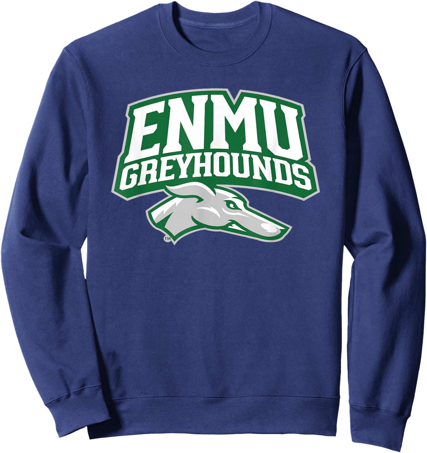 Eastern New Mexico University ENMU Greyhounds Primary Logo Sweatshirt - Sweatshirt | Navy