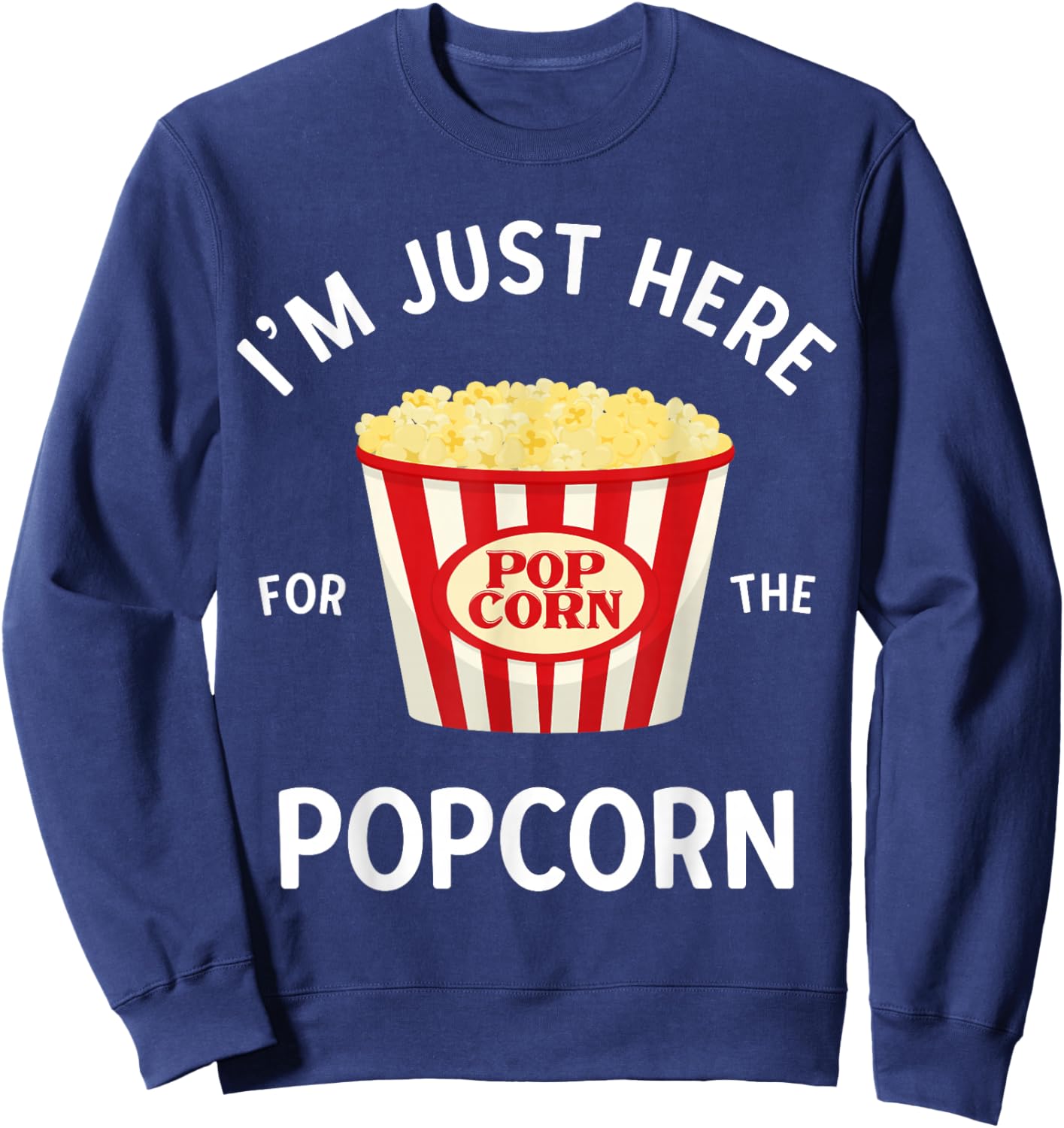Funny Popcorn Lover Gifts Cinema Movie Snack Lover Men Kid Sweatshirt - Sweatshirt | Navy