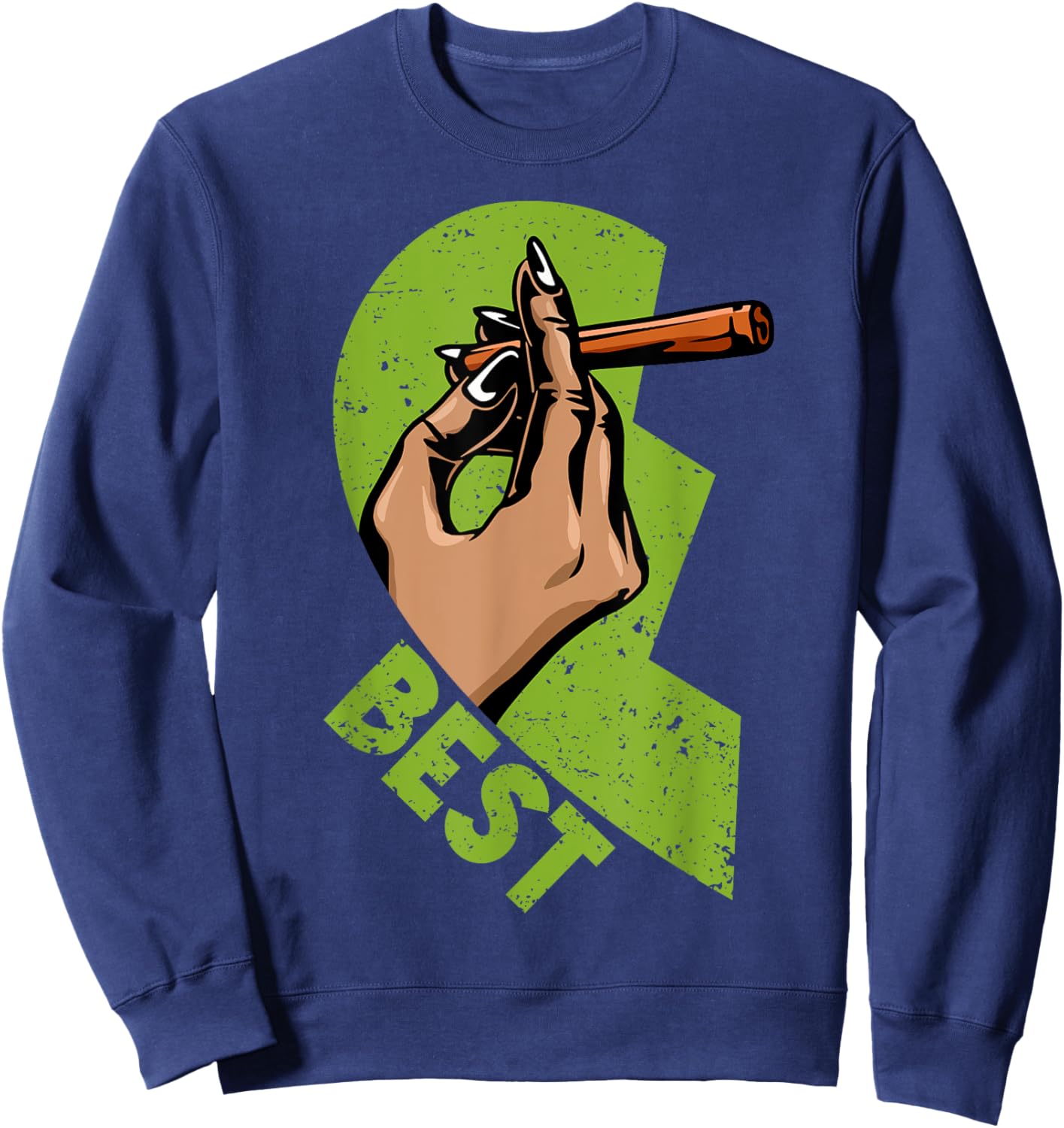 Funny Buds Weed Matching Couple Friends Husband Wife Sweatshirt - Sweatshirt | Navy