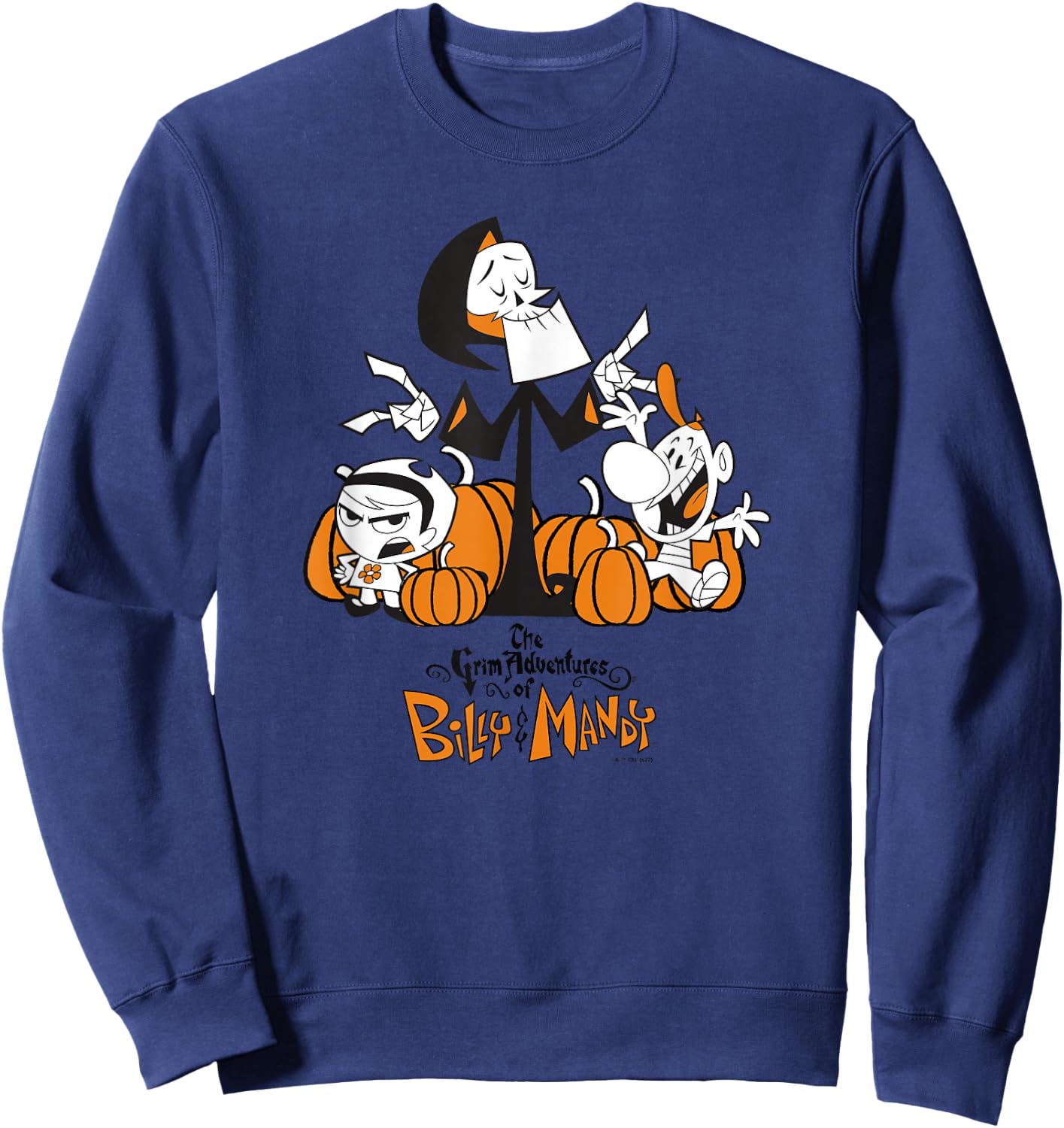 The Grim Adventures of Billy & Mandy Halloween Group Shot Sweatshirt - Sweatshirt | Navy