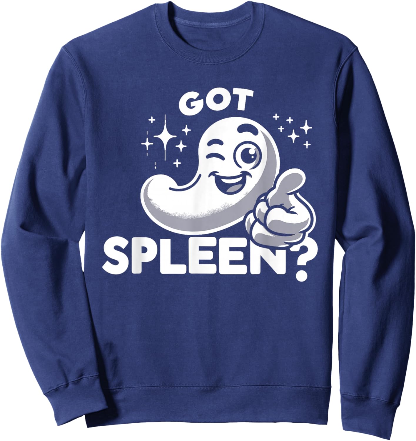 Spleen Surgery Survivor Spleen Removal Splenectomy Recovery Sweatshirt - Sweatshirt | Navy