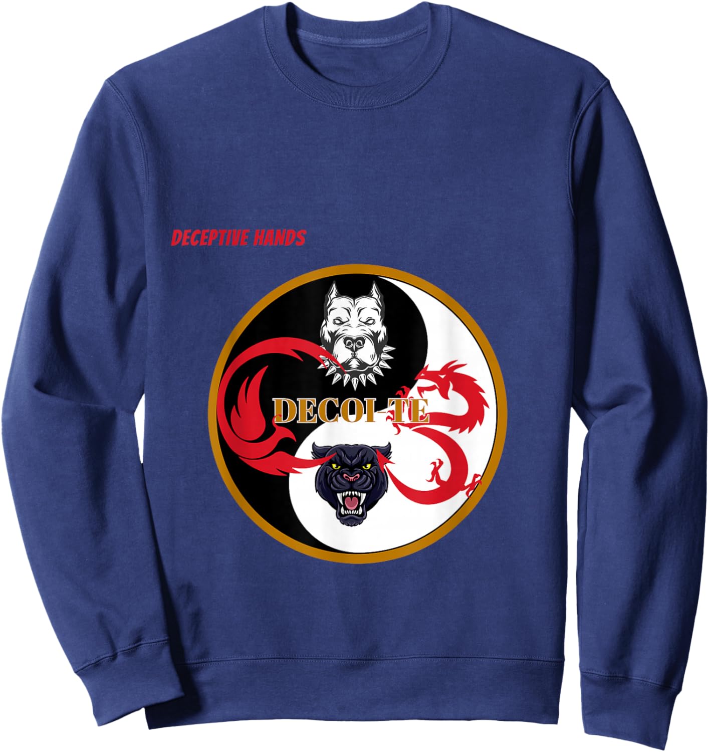 Grand Master Jerry Campbell's De-coite Deceptive Hands Sweatshirt - Sweatshirt | Navy