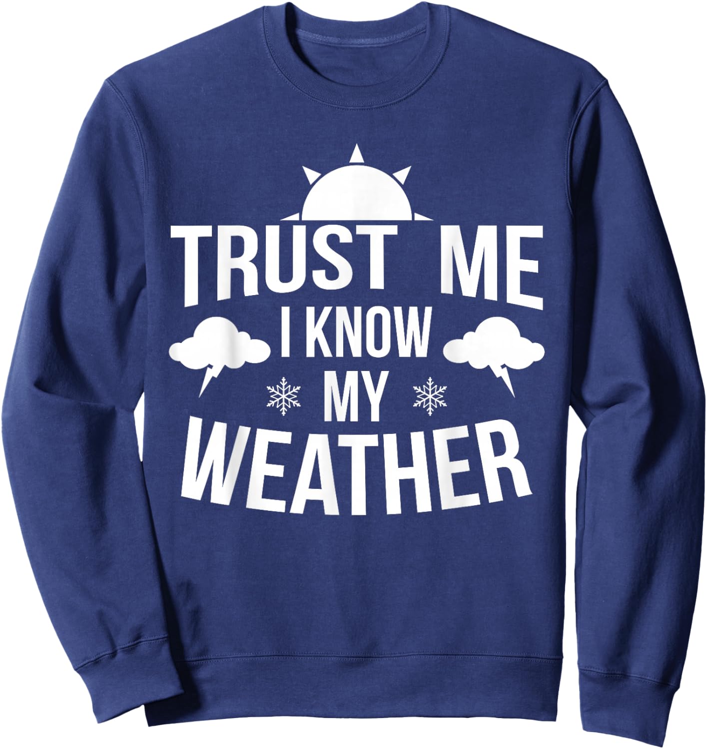 Weather Meteorologist Gift Forecaster Weatherman Climate Fun Sweatshirt - Sweatshirt | Navy
