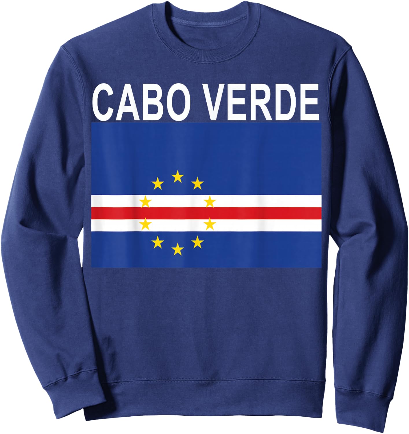 Cabo Verde Flag Design Sweatshirt - Sweatshirt | Navy