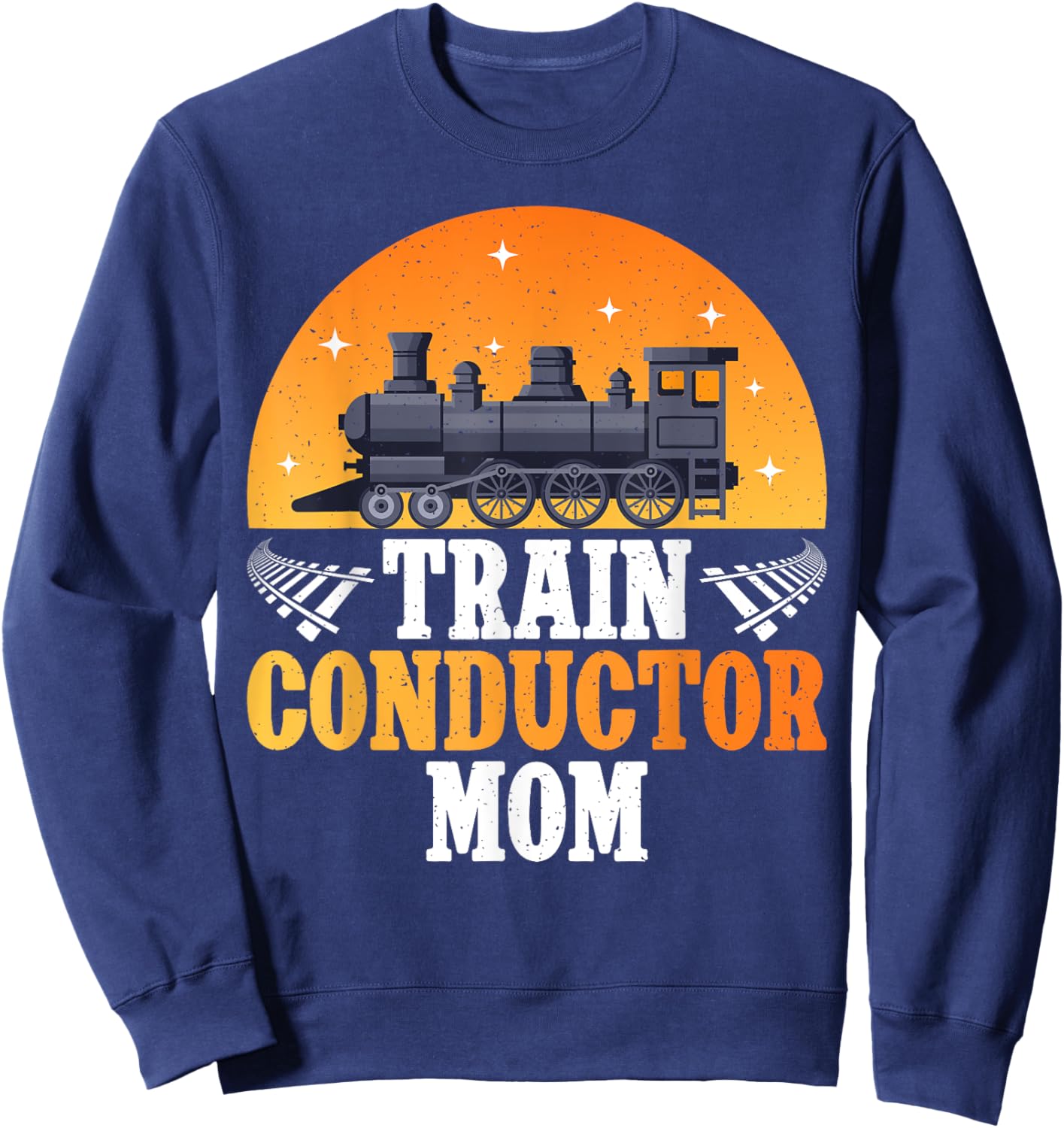 Train Conductor Mom Train Conductor Sweatshirt - Sweatshirt | Navy