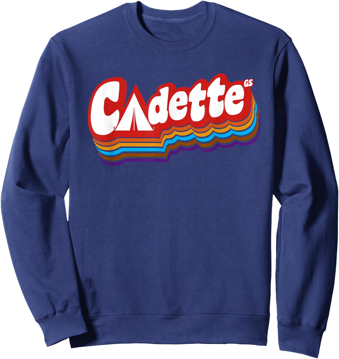 Girls Cadette retro troop | Scouting Sweatshirt - Sweatshirt | Navy