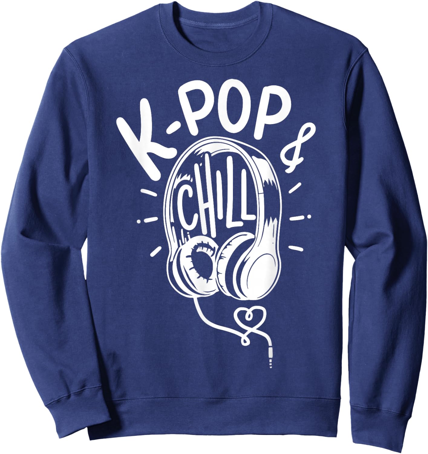 K-Pop Music Headphone Gift Sweatshirt - Sweatshirt | Navy
