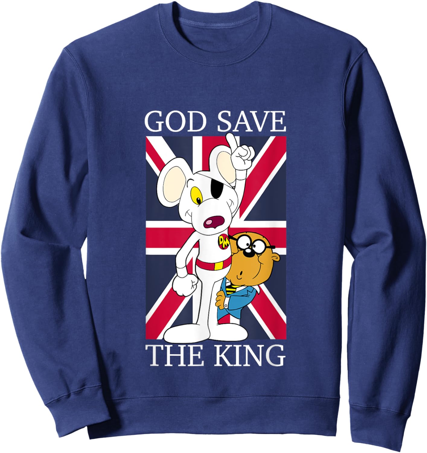 Danger Mouse God Save The King Sweatshirt - Sweatshirt | Navy