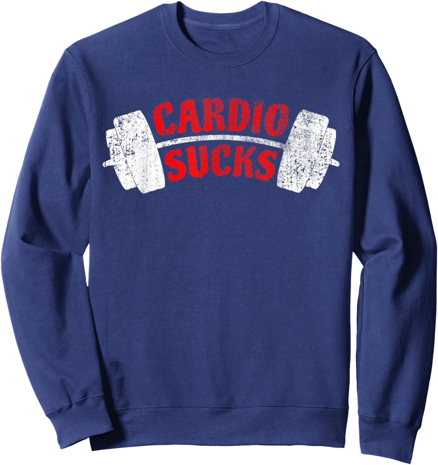 Cardio Sucks at the gym Sweatshirt - Sweatshirt | Navy
