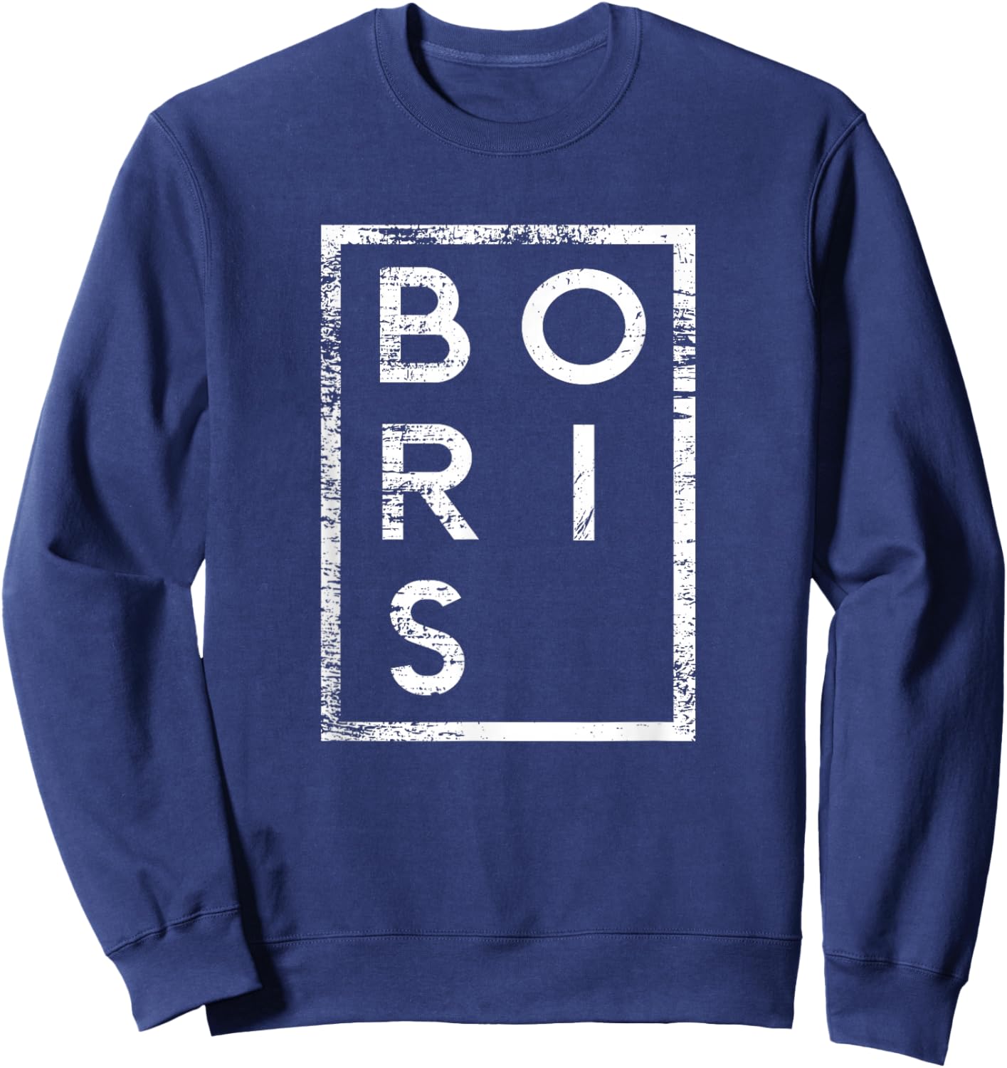 Boris Minimalismus Sweatshirt - Sweatshirt | Navy