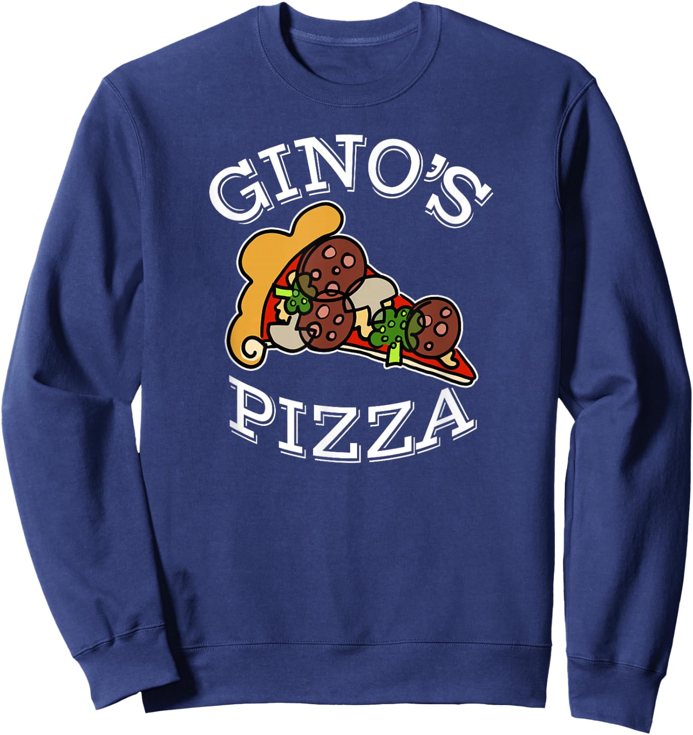 Gino's PIzza - Classic Italian Pizzeria Sweatshirt - Sweatshirt | Navy