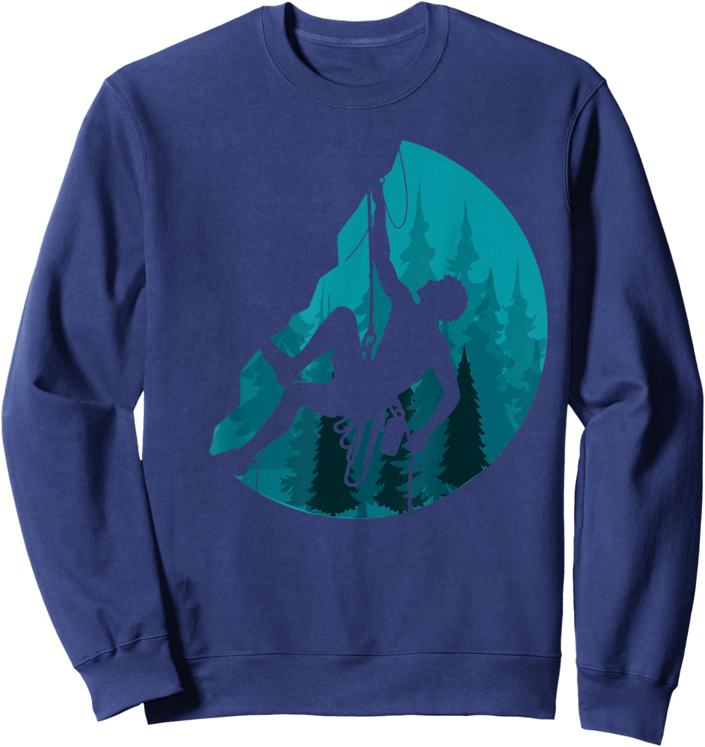 Forest Climber Bouldering Climb Outdoor Rock Climbing Sweatshirt - Sweatshirt | Navy