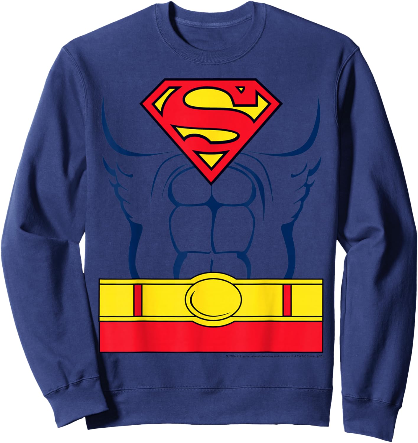 DC Comics Superman Costume Sweatshirt - Sweatshirt | Navy