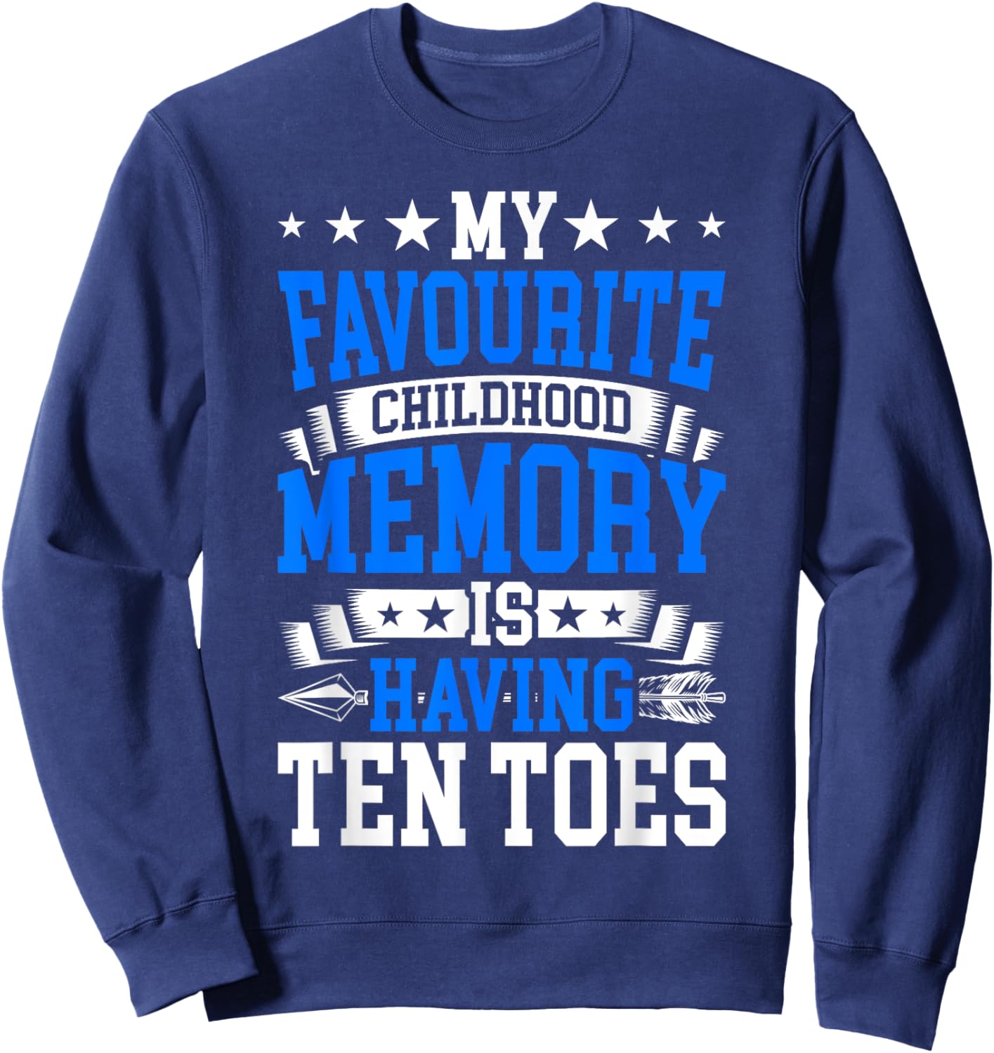 Diabetes Amputated Toes & Funny Toe Amputee Sweatshirt - Sweatshirt | Navy