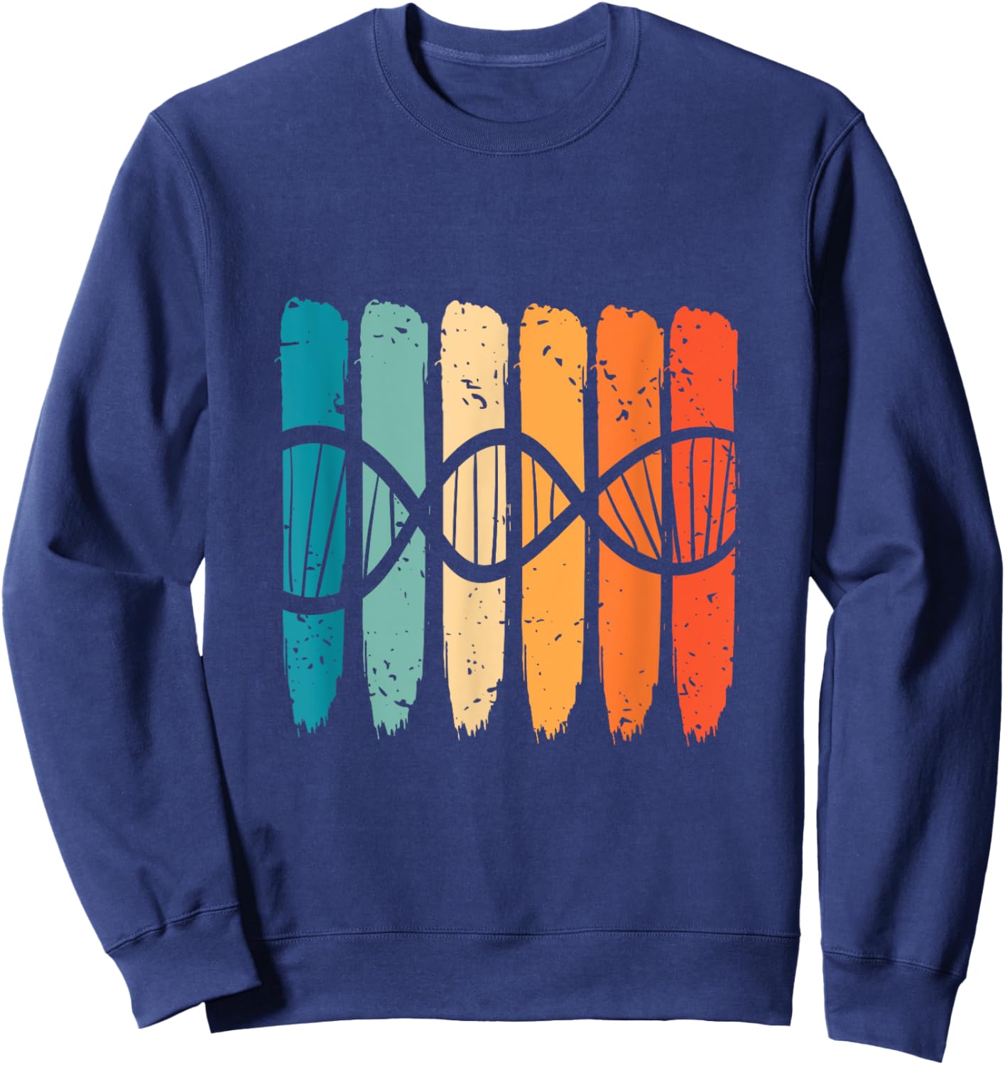 Biochemist Science DNA Vintage Biochemistry Biology Retro Sweatshirt - Sweatshirt | Navy