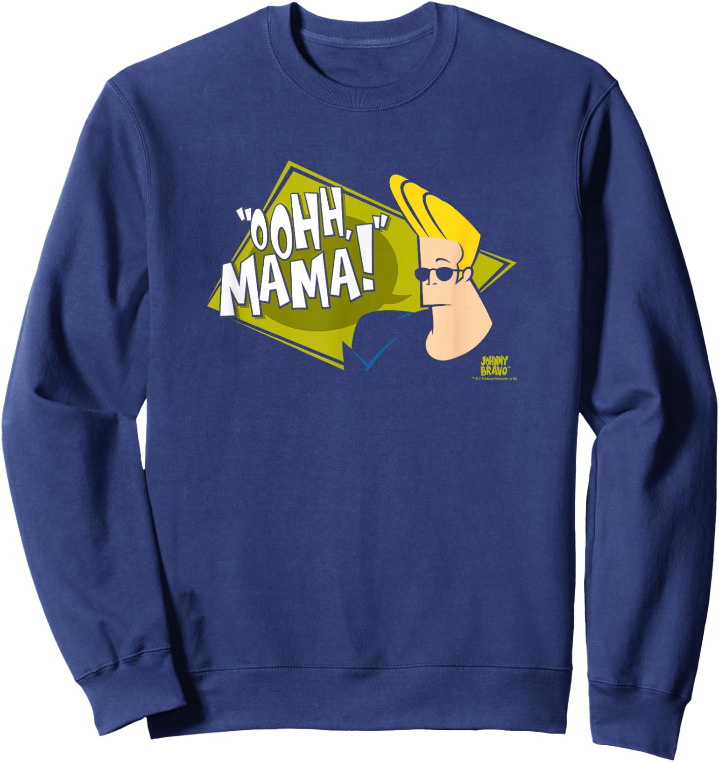 Johnny Bravo Oohh Mama Sweatshirt - Sweatshirt | Navy