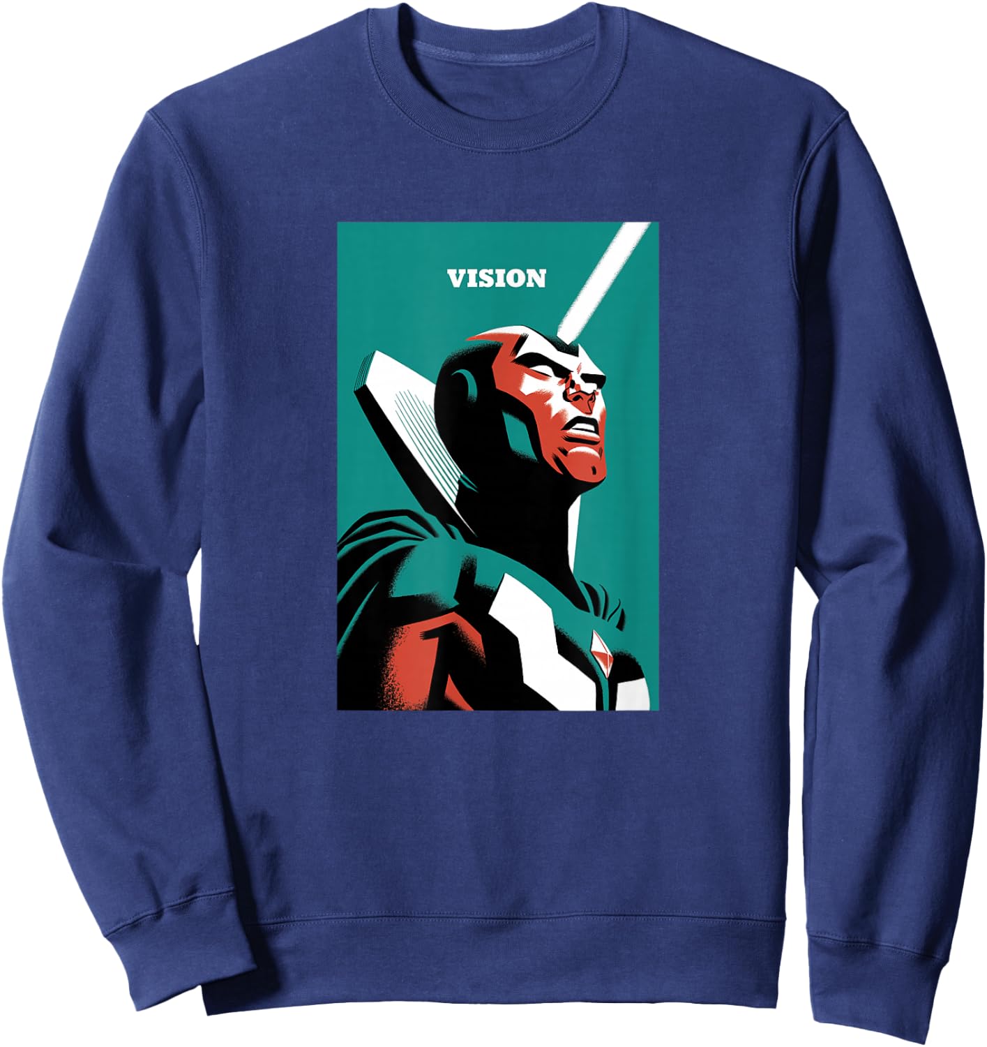 Marvel Vision Simple Poster Sweatshirt - Sweatshirt | Navy
