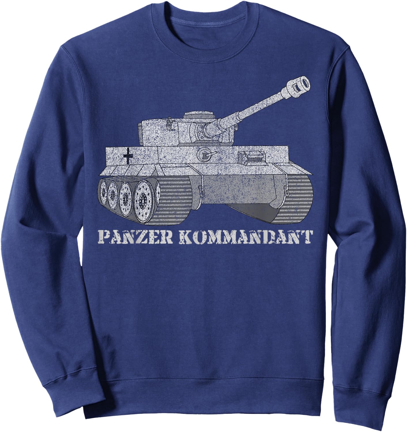 Tiger Tank Commander T shirt Gift Panzer Kommandant Wittmann Sweatshirt - Sweatshirt | Navy